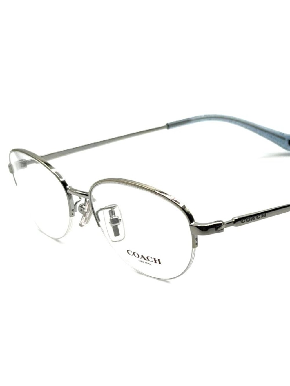 NEW COACH HC 5136 9001 Shiny Silver Women Eyeglasses 53mm 17 140